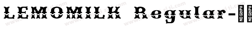 LEMOMILK Regular字体转换